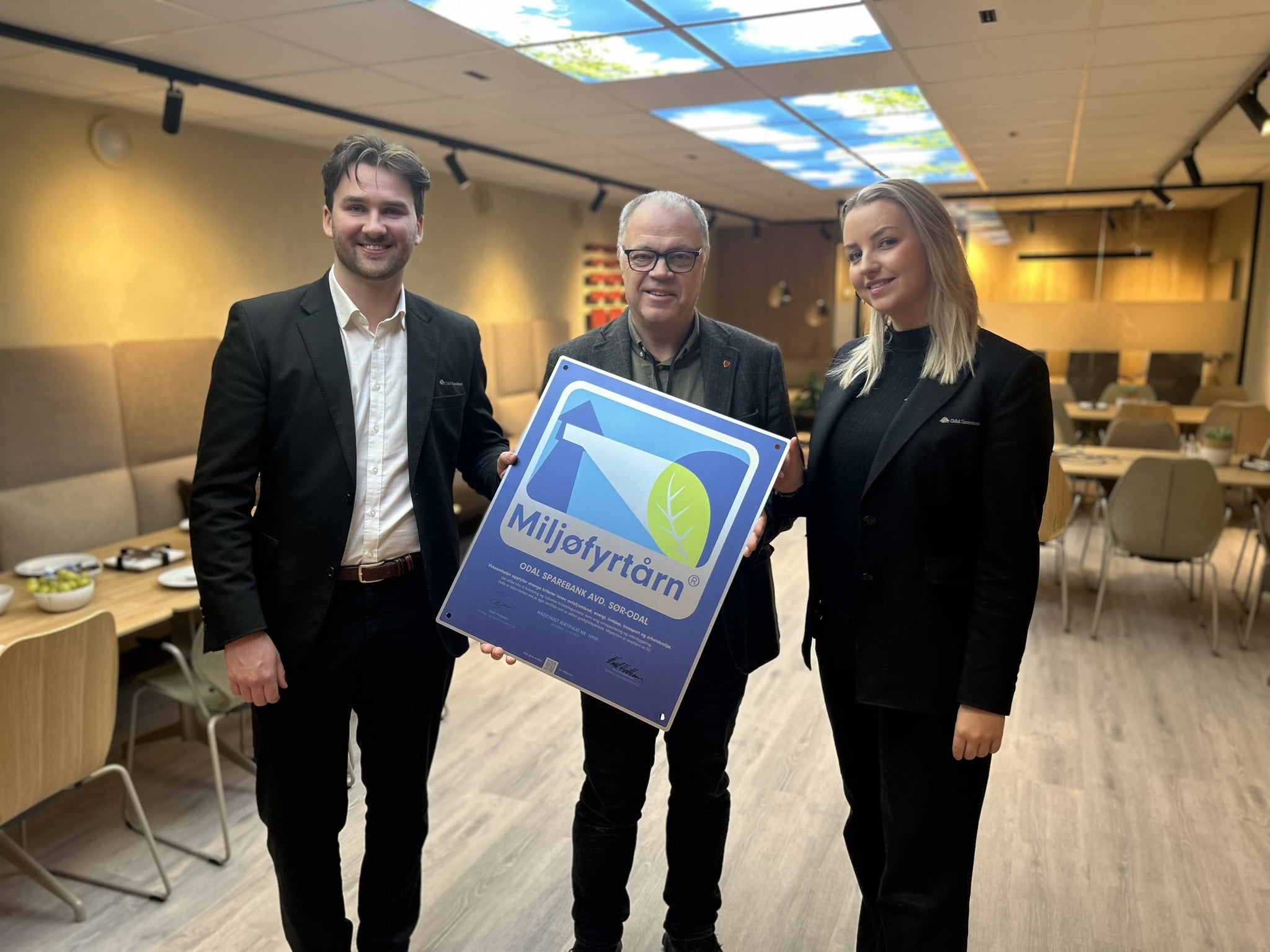 Miljøfyrtårn Sør-Odal, ordfører Knut Hvithammer, Erlen Iversen, Amalie Holgersmoen Nylænder 